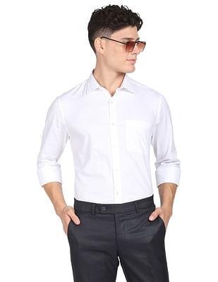 self design cotton dobby formal shirt