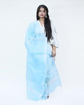 self-design dupatta with tassels