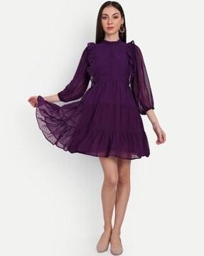 self-design fit & flare dress