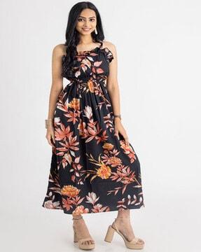 self-design fit and flare dress