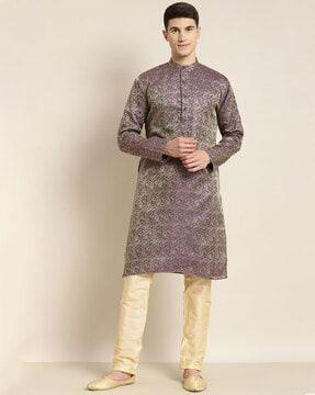 self-design full sleeve long kurta