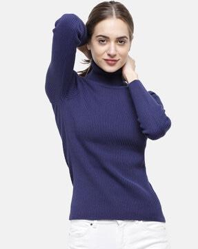 self-design high-neck pullover