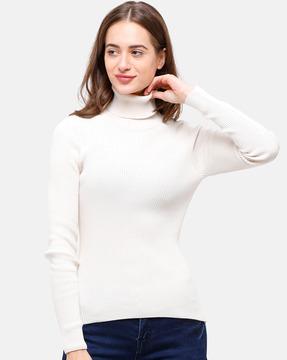self-design high-neck pullover
