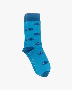 self-design mid-calf length socks