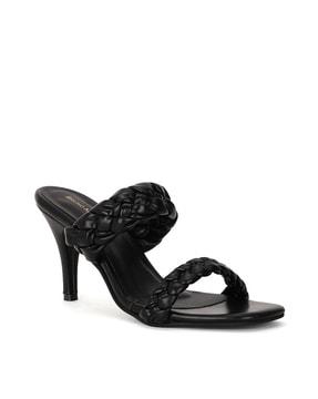 self-design open-toe heeled sandals