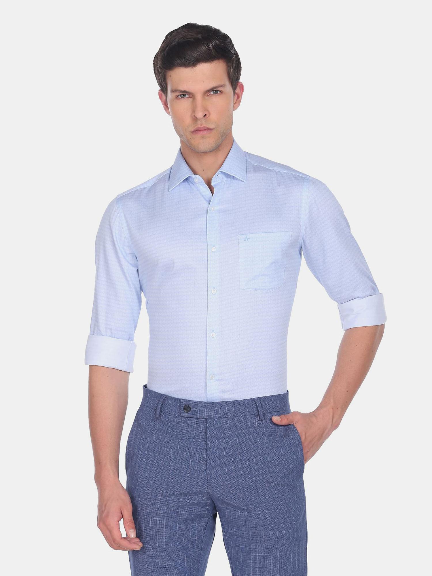 self design pure cotton formal shirt