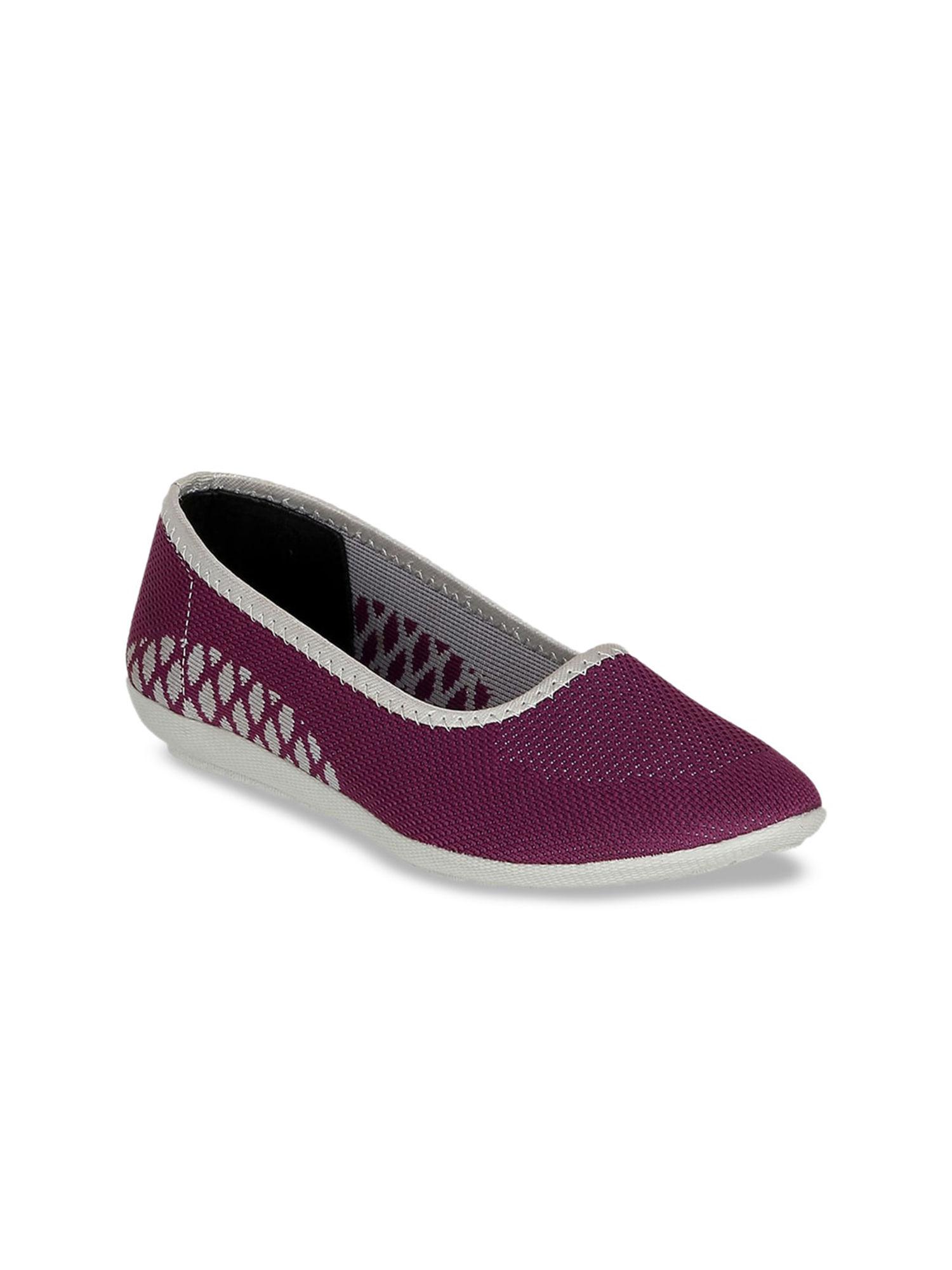 self design purple ballerinas