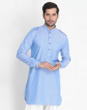 self-design short kurta