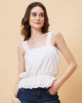 self-design sleeveless top