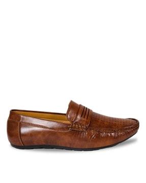 self-design slip-on loafers