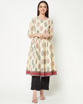 self-design straight kurta