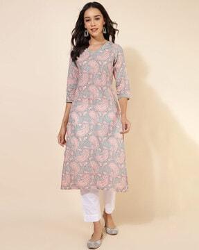 self-design straight kurta