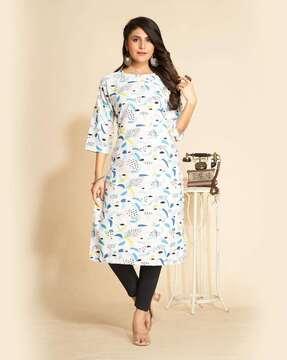 self-design straight kurti