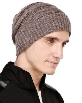 self-design stretchable beanie cap