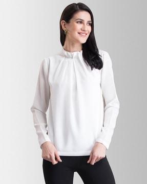 self-design turtle neck top