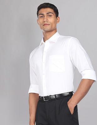 self design twill evening shirt