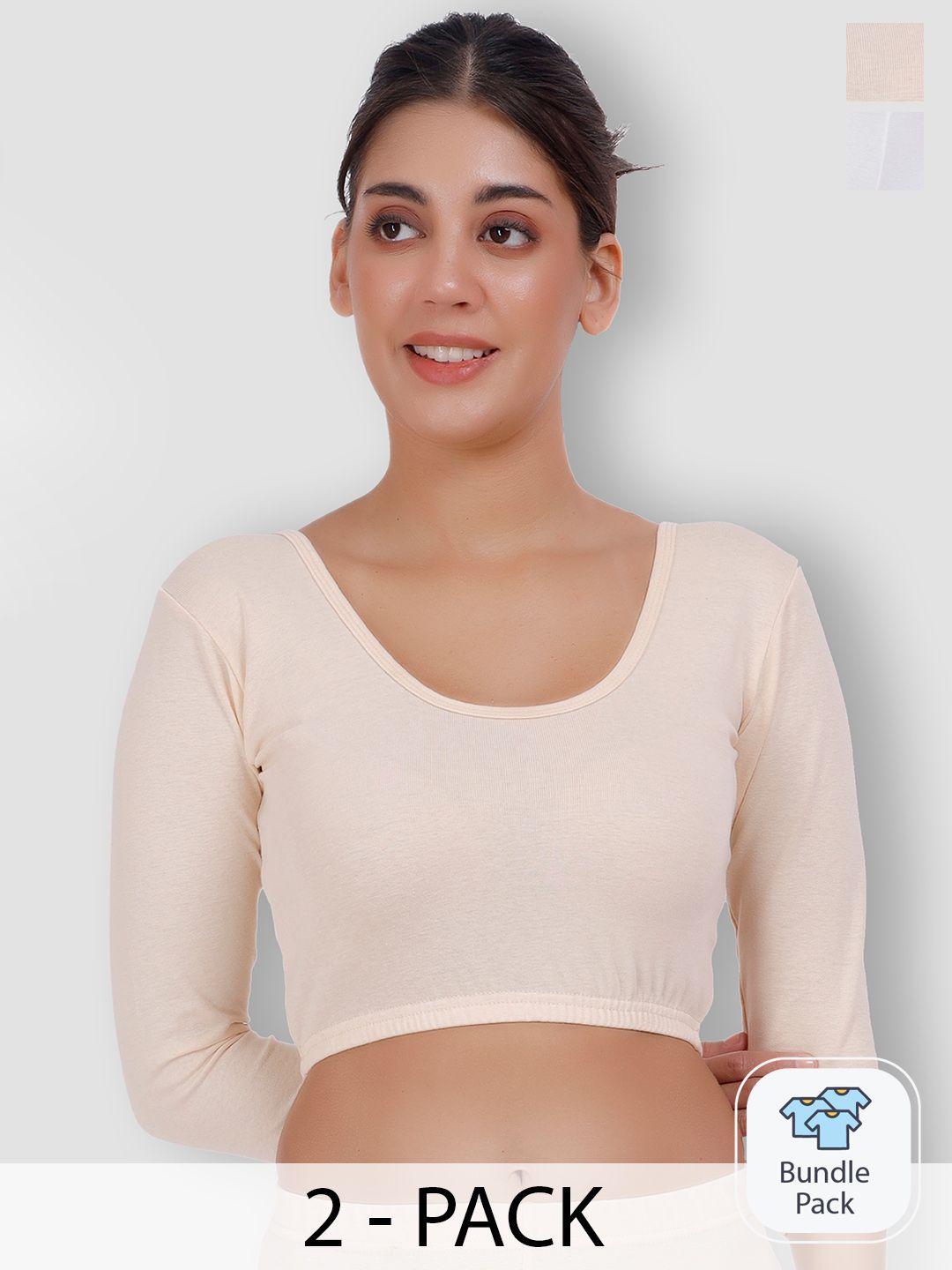 selfcare pack of 2 thermal crop tops