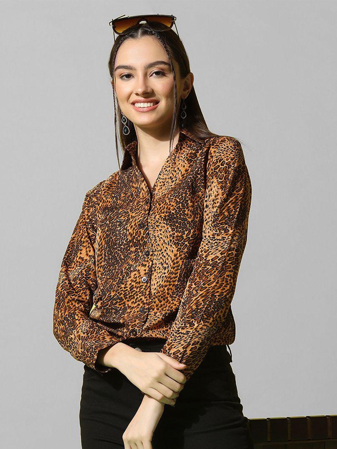 selvia animal printed casual shirt