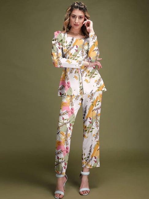 selvia multicolor floral print co-ord set