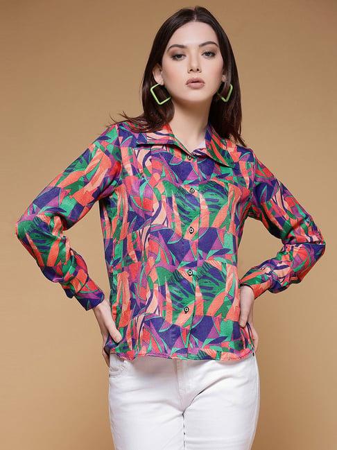 selvia multicolor printed shirt