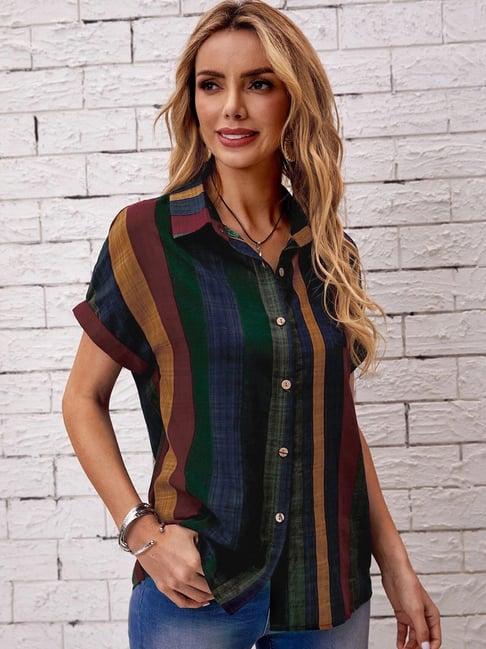 selvia multicolor striped shirt