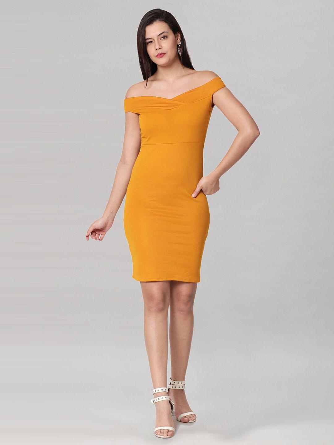 selvia off-shoulder bodycon dress