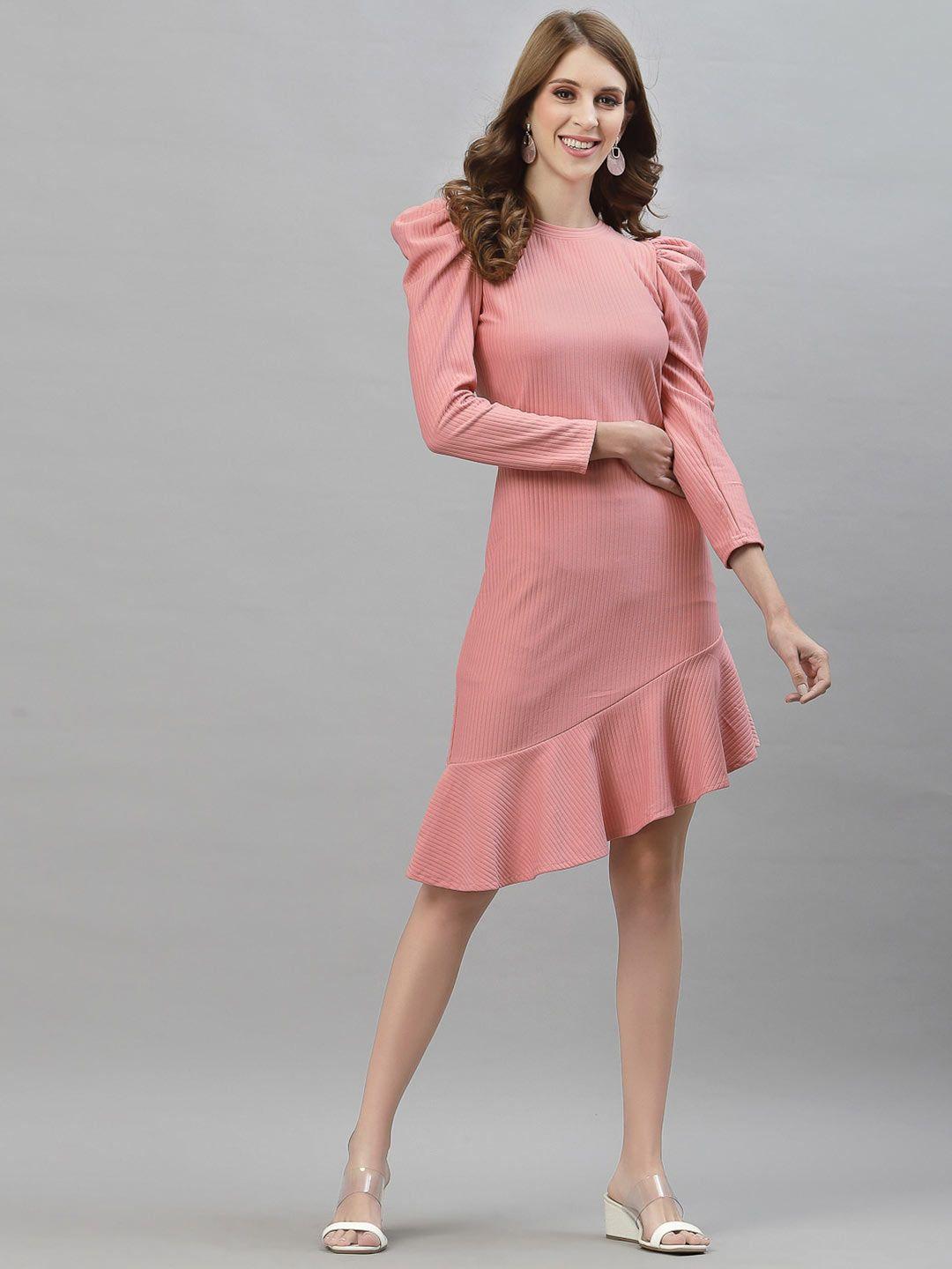 selvia pink a-line dress