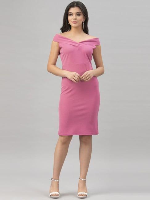 selvia pink shift dress