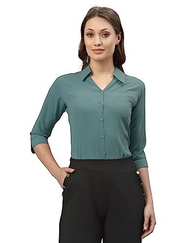 selvia solid polyester viscose half sleeve blend top(329tkn252-l_black & grey)