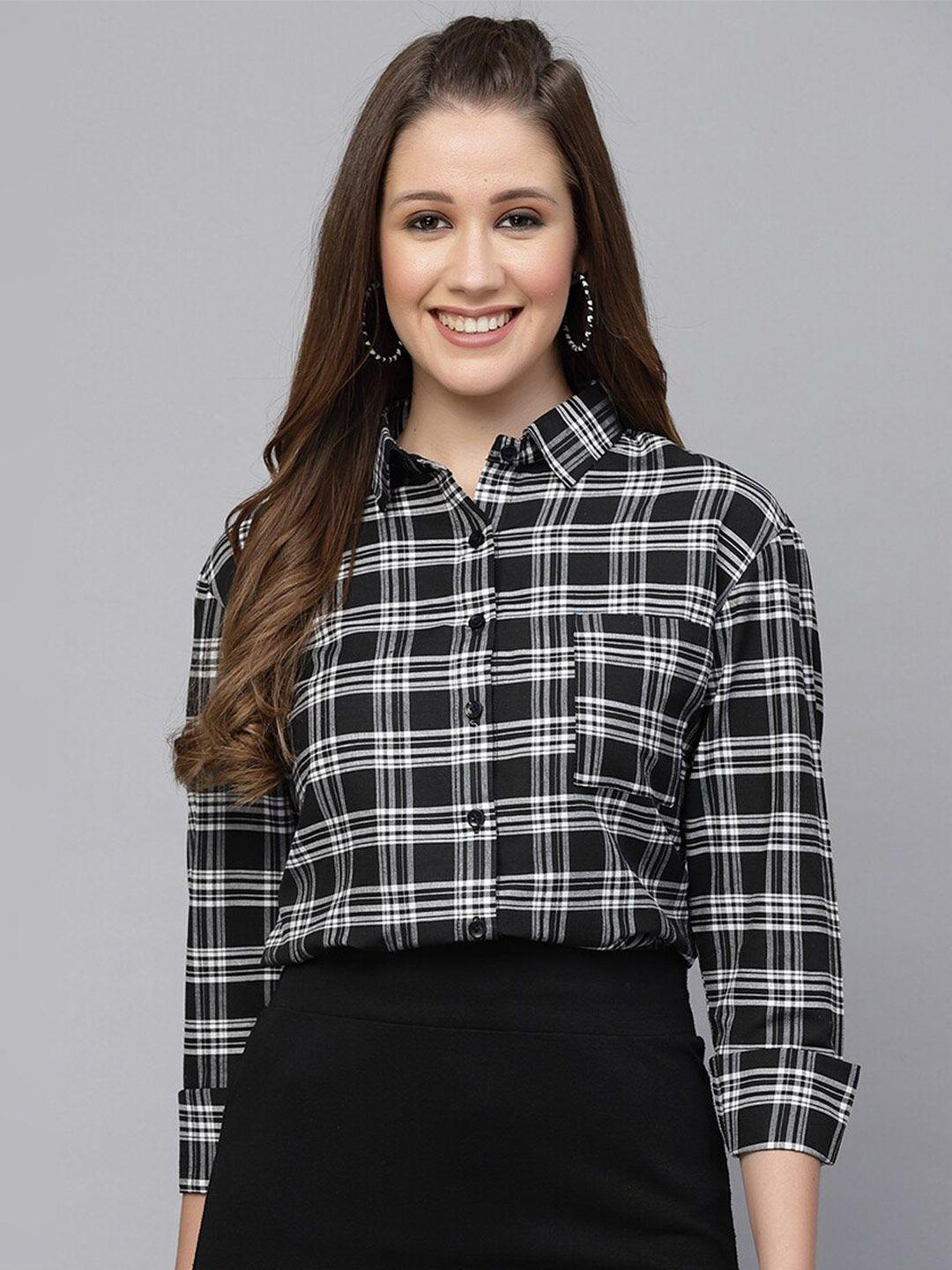 selvia tartan checked casual shirt