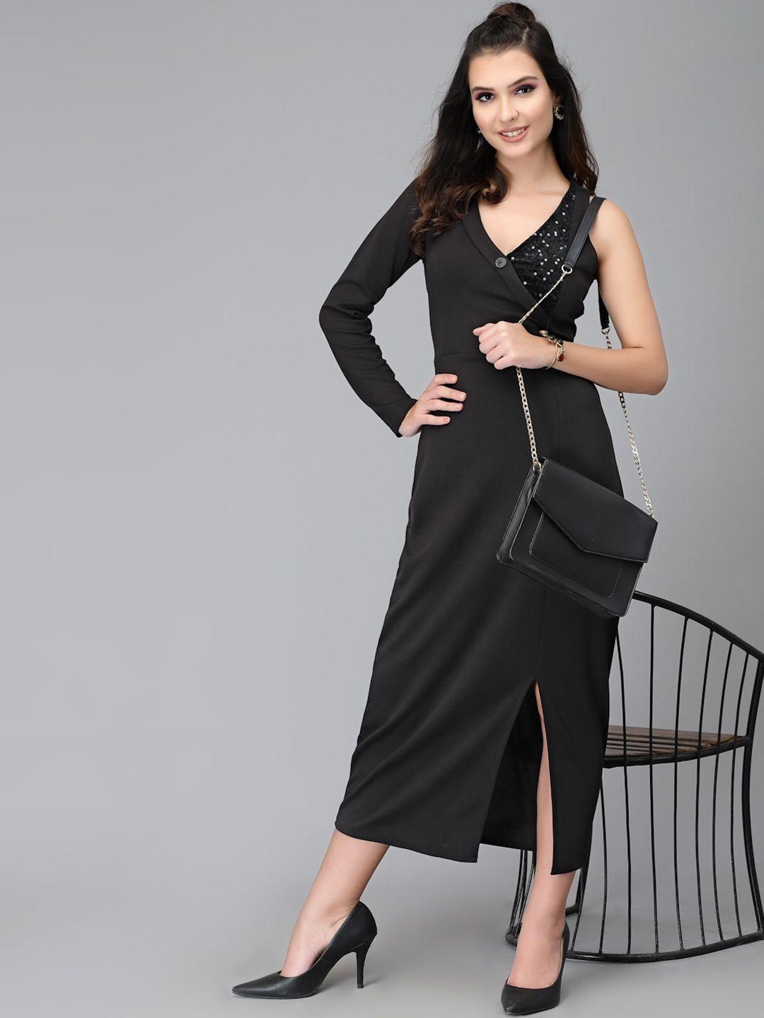 selvia v-neck sheath midi dress