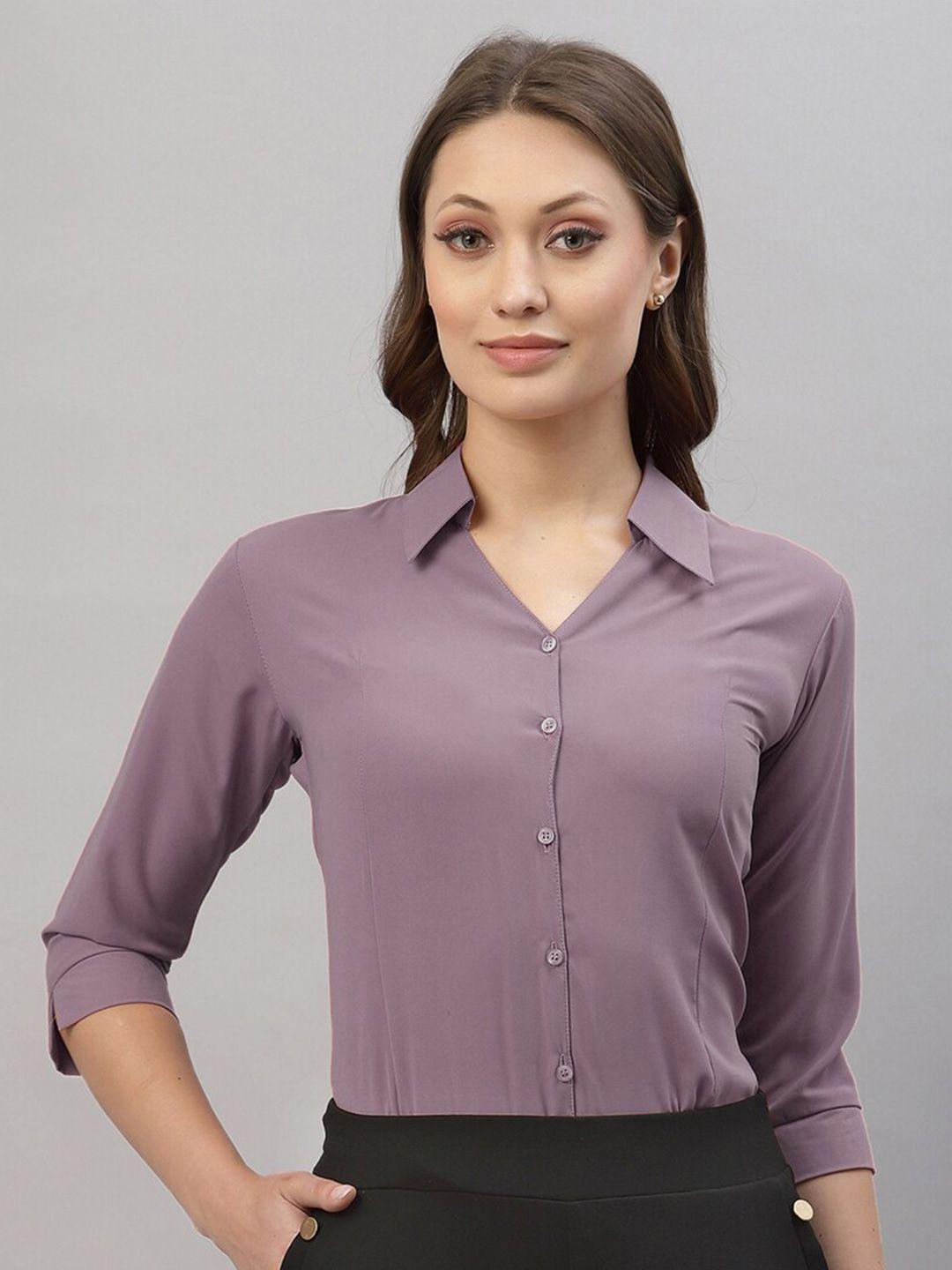 selvia women lavender formal shirt