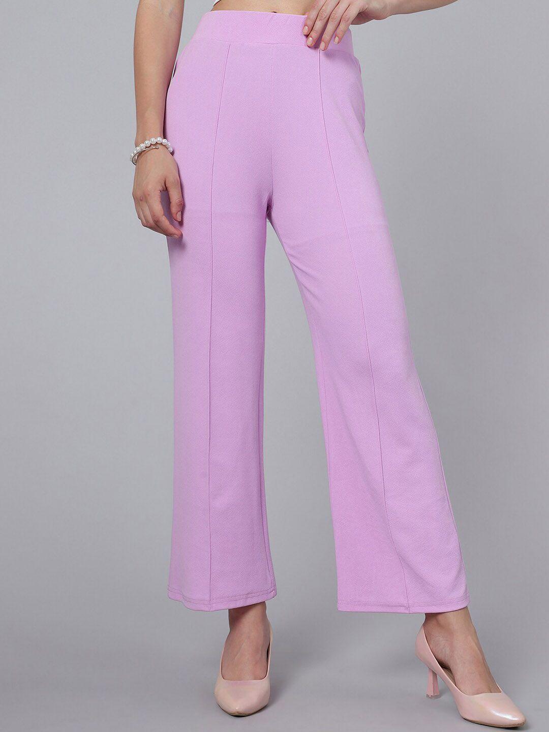 selvia women mid-rise parallel trousers