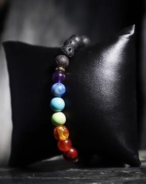 semi-precious stone beaded bracelet