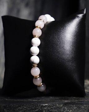 semi-precious stone beaded bracelet