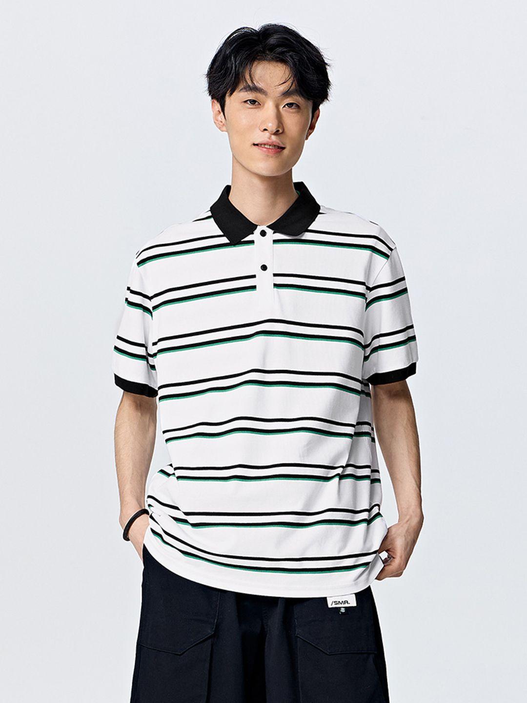 semir men striped polo collar t-shirt