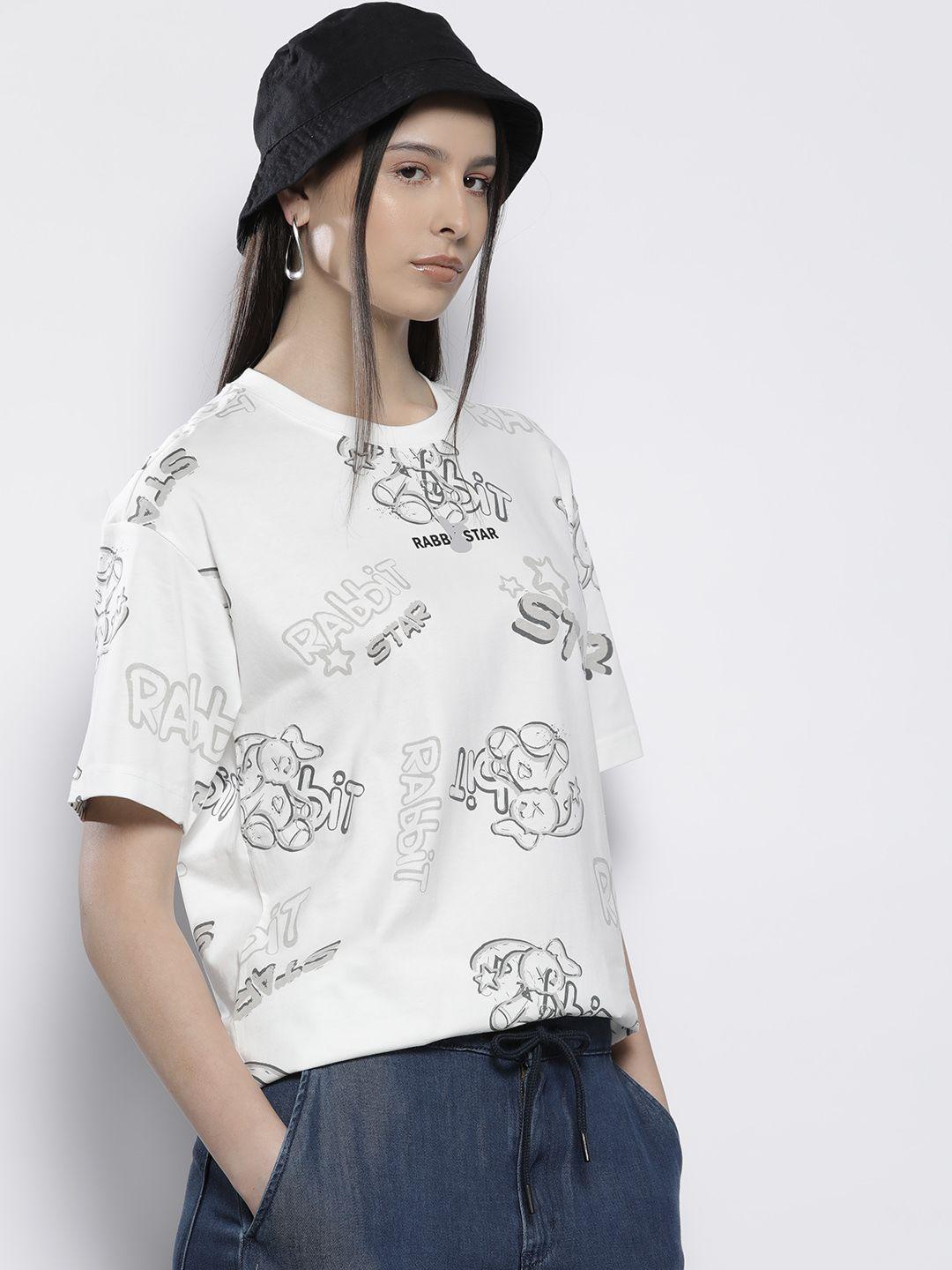 semir printed drop-shoulder sleeves pure cotton relaxed t-shirt