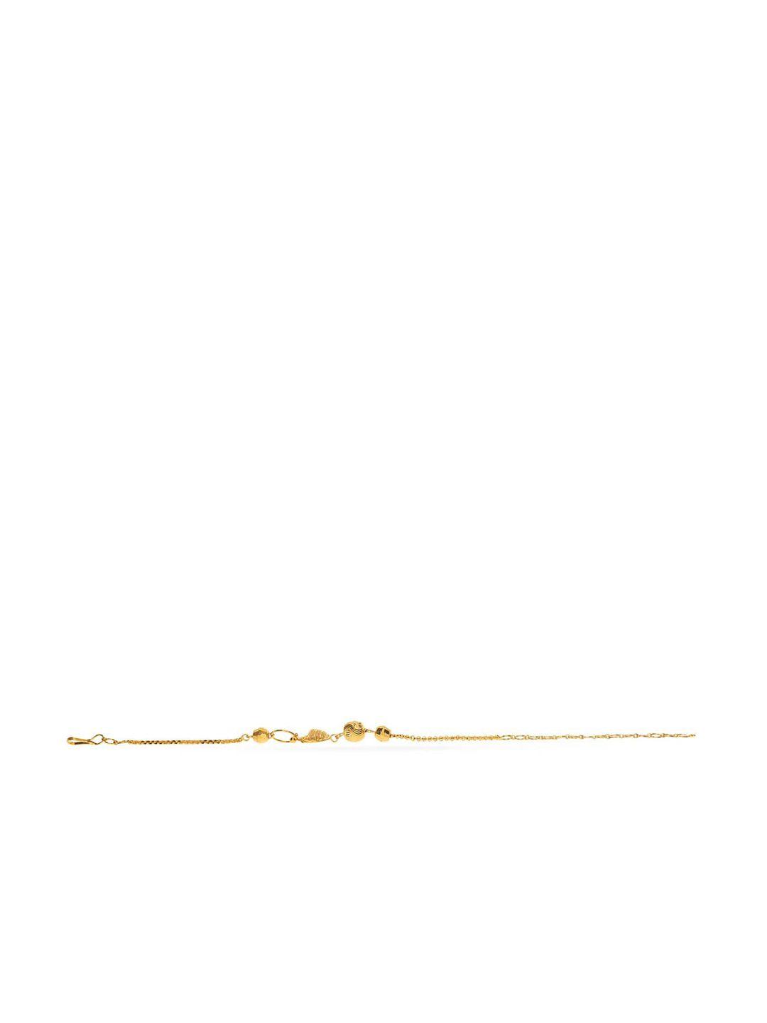 senco poetic spheres 22kt gold bracelet-5.5gm