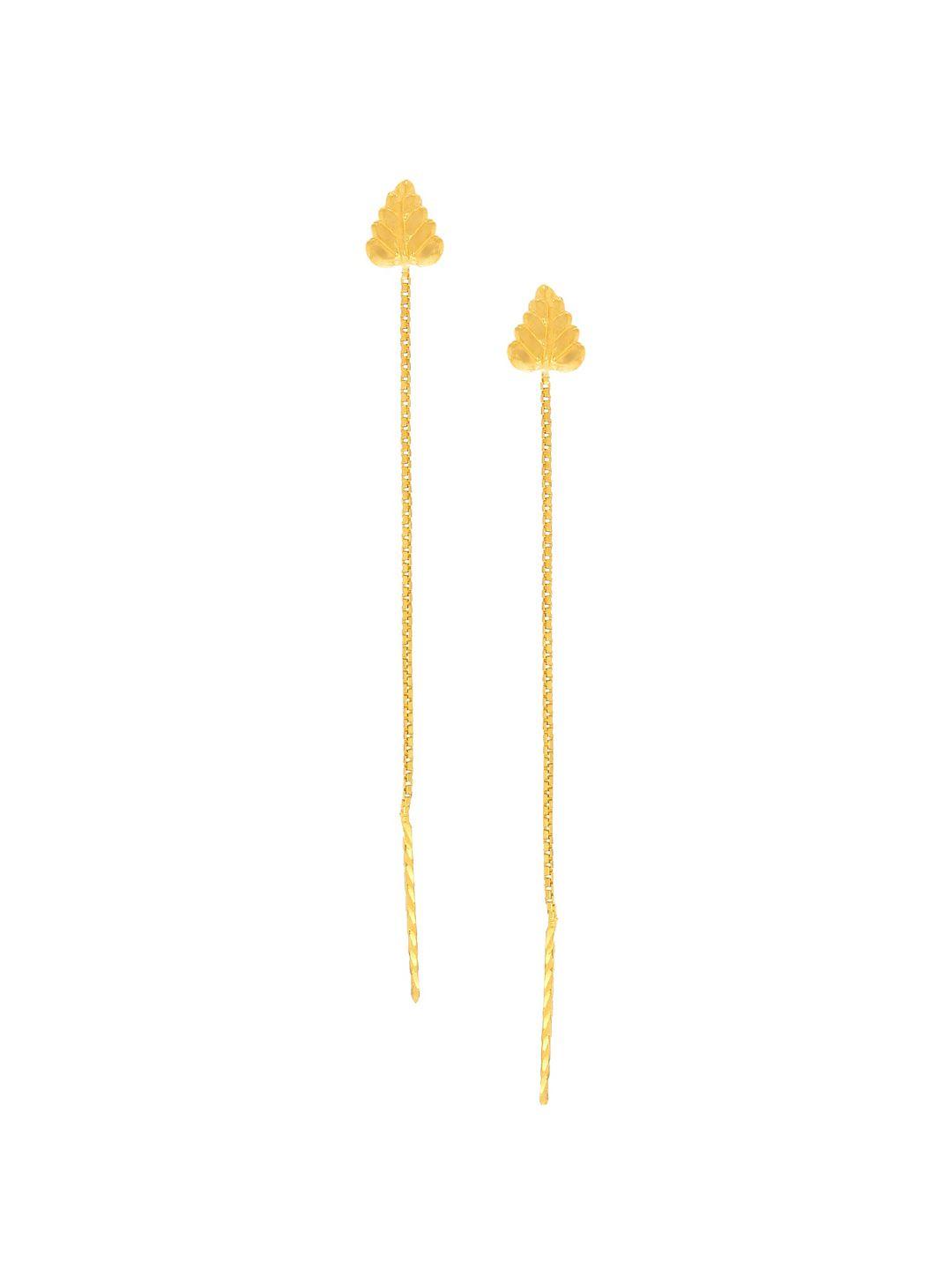 senco  a dangler of spark 22kt gold dangle earrings-1.4gm