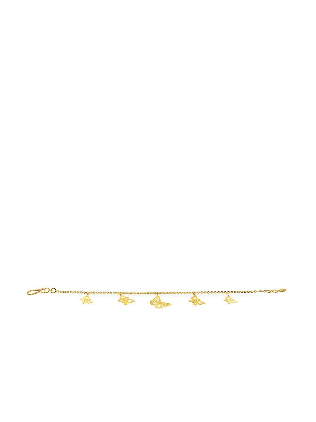 senco 22kt dancing butterflies gold bracelet-3.5gm