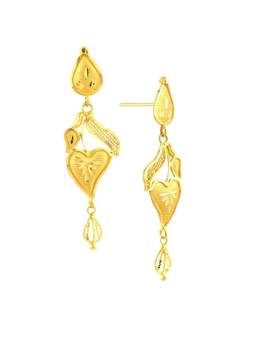 senco 22kt gold drop earrings-3.4gm