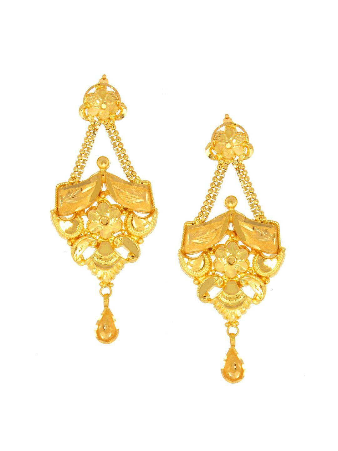 senco nakshi swing 22kt gold earrings-2.5gm