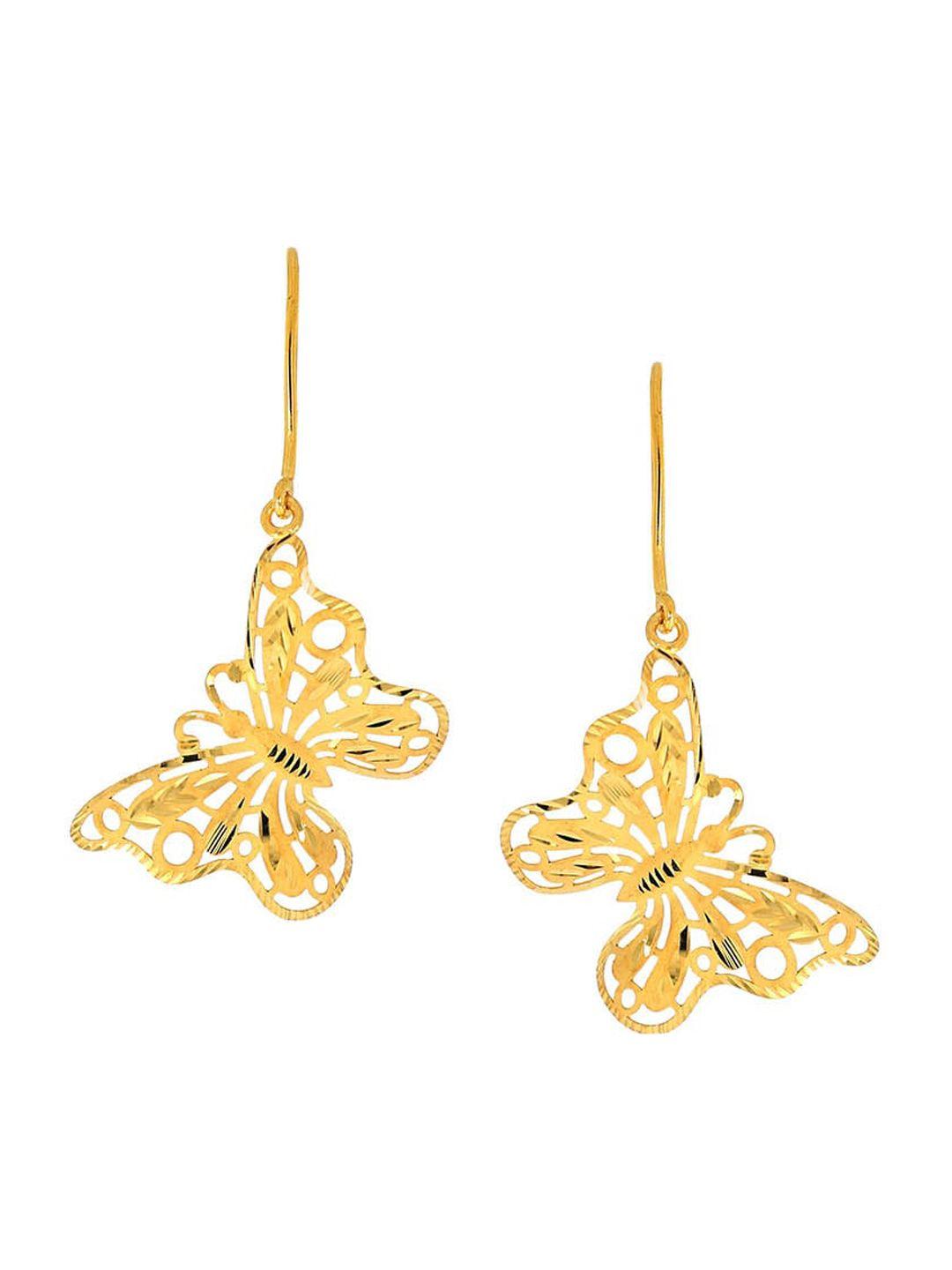 senco story of liberation 22kt gold earrings-3.5gm