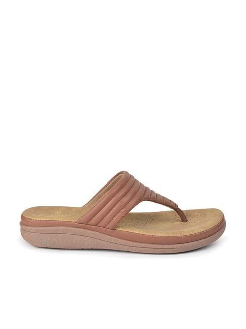 senorita by liberty women's tan thong sandals