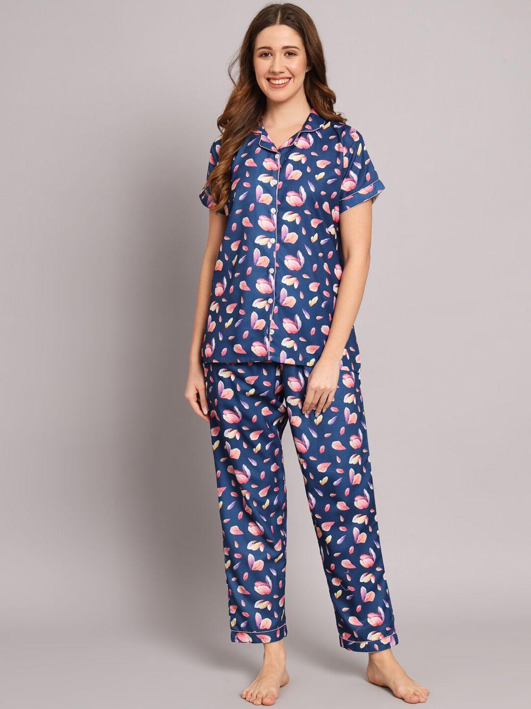 sephani floral printed night suit