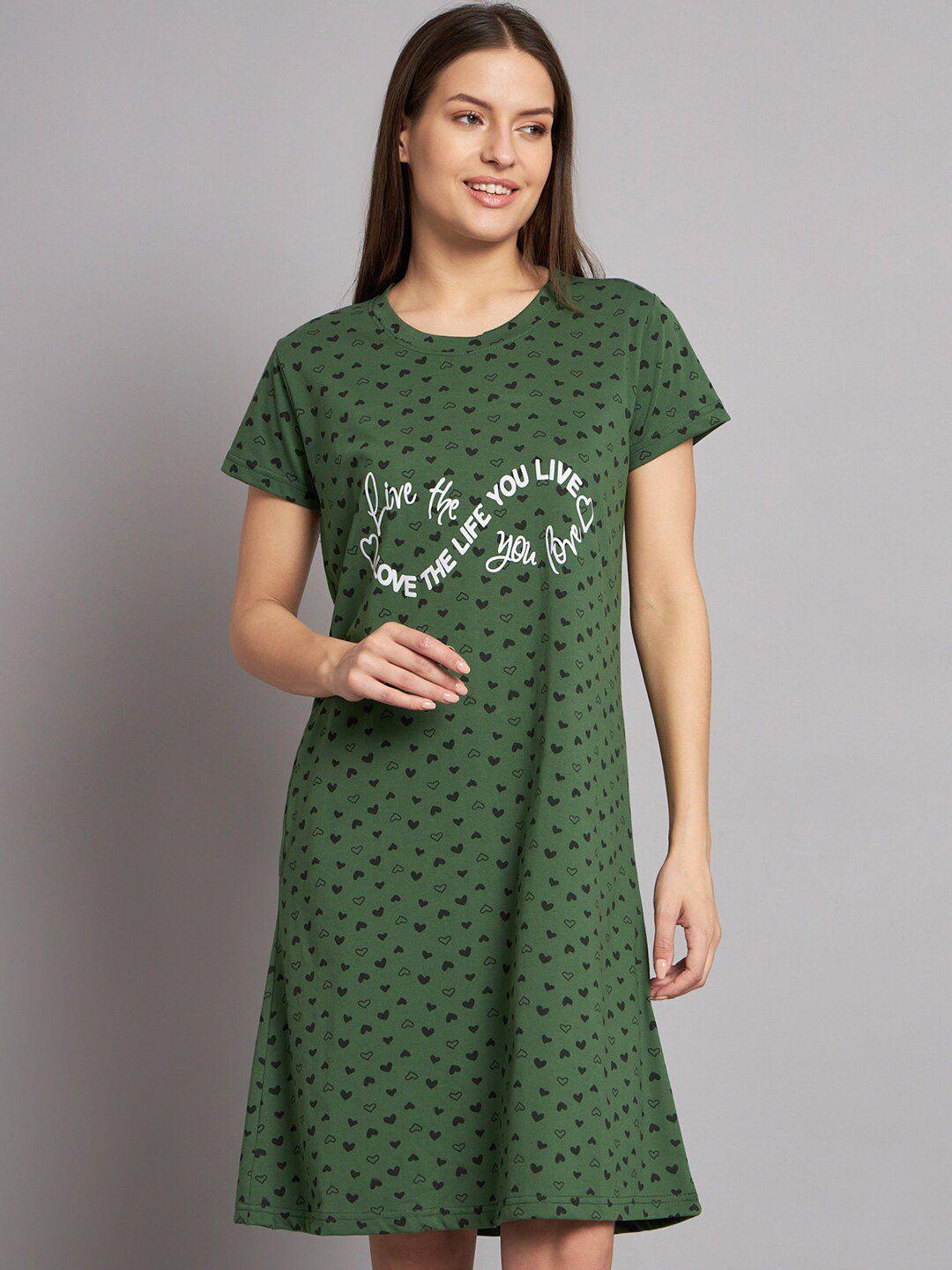sephani typography printed t-shirt nightdress