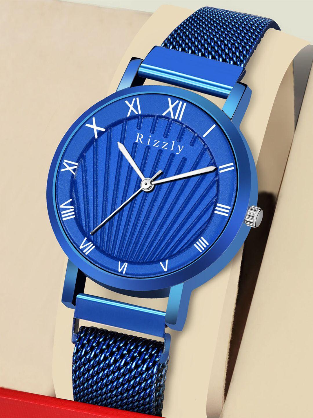septem women blue dial & blue stainless steel bracelet style straps analogue watch sp-136 blue-septem