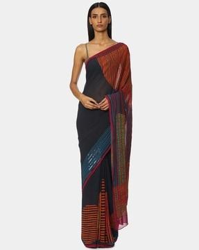 sequin embellished saree