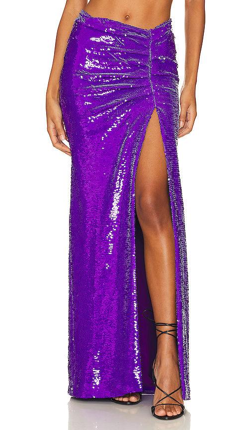 sequin maxi skirt