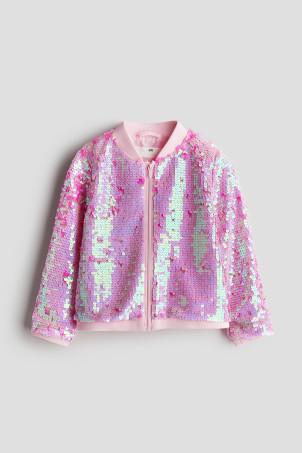 sequined bomber jacket